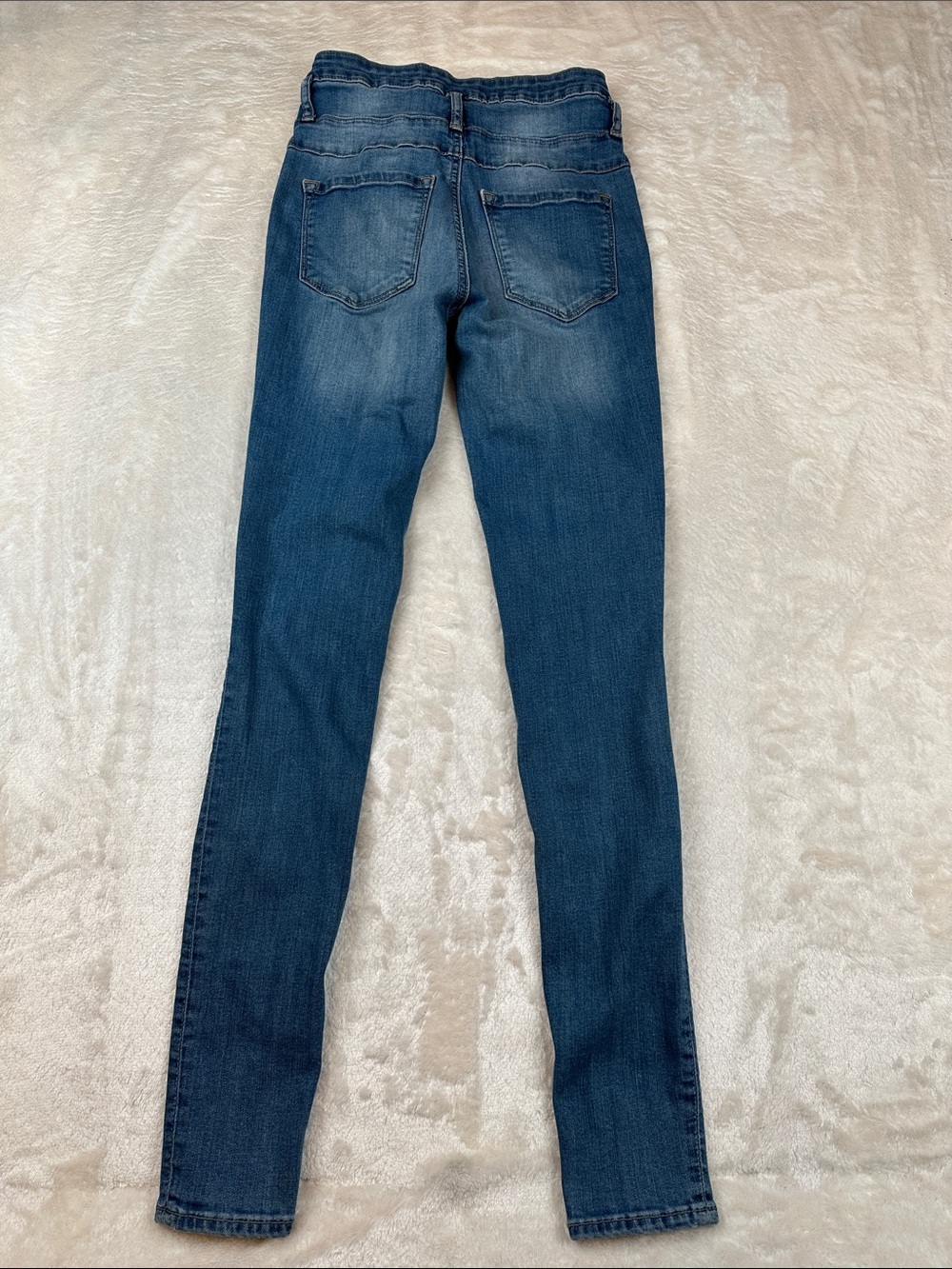 Refuge Mid Wash High-Rise Jegging-Fit Skinny Jeans - Picture 6 of 7